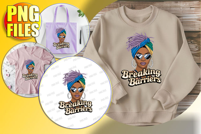 Inspirational Afro Woman Design PNG Sublimation afrosvg 