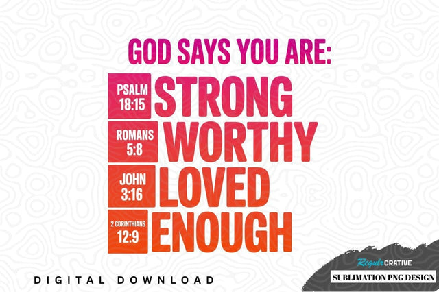 Inspirational bible verse sublimation png design Sublimation Regulrcrative 