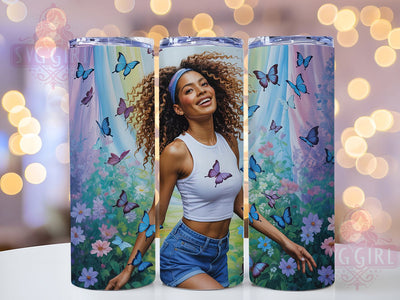 Inspirational Black Girl Tumbler, Inspirational Quote, Empowerment Art, 20Oz Tumbler, Sublimation Wrap, Digital Download, Motivational Gift Sublimation SvggirlplusArt 