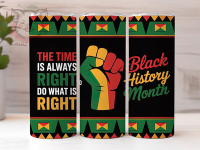 Inspirational Black History Tumbler, Inspirational Quote Wrap, African American Pride Cup, 20oz Sublimation Wrap, Cultural Heritage Tumbler, Afrocentric Empowerment Cup, Strong Black Identity Wrap Sublimation Lara' s Designs 
