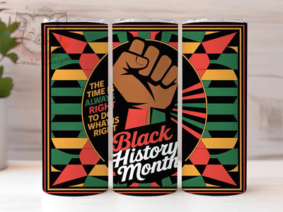 Inspirational Black History Tumbler, Inspirational Quote Wrap, African American Pride Cup, 20oz Sublimation Wrap, Cultural Heritage Tumbler, Afrocentric Empowerment Cup, Strong Black Identity Wrap Sublimation Lara' s Designs 