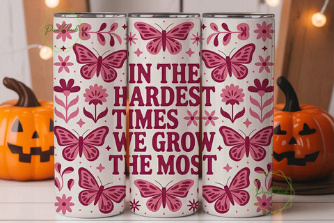 Inspirational Butterfly 20oz Tumbler Sublimation PixelChick 