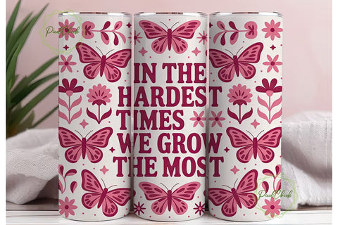 Inspirational Butterfly 20oz Tumbler Sublimation PixelChick 