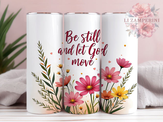 Inspirational Christian Tumbler, Be Still and Let God Move PNG, Faith-Based Drinkware, Bible Verse Tumbler Wrap, Religious Gift, Christian Sublimation Design, Spiritual Sublimation Li Zamperini 