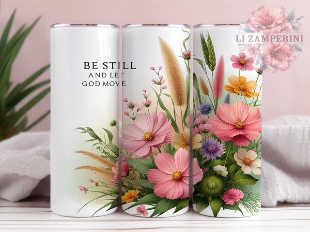 Inspirational Christian Tumbler, Be Still and Let God Move PNG, Faith-Based Drinkware, Bible Verse Tumbler Wrap, Religious Gift, Christian Sublimation Design, Spiritual Sublimation Li Zamperini 