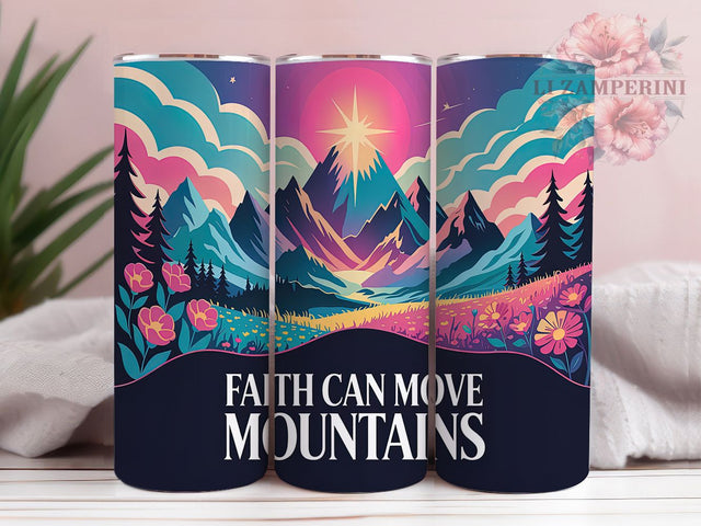 Inspirational Faith-Based Mountain Tumbler Wrap, Inspirational Quote Tumbler, 20oz Sublimation Design, Christian Mountain Tumbler, Faith Based Tumbler Wrap, Spiritual Tumbler PNG Sublimation Li Zamperini 