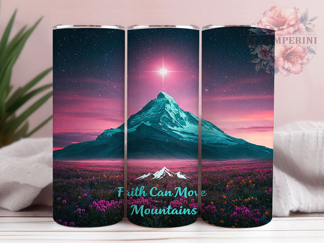 Inspirational Faith-Based Mountain Tumbler Wrap, Inspirational Quote Tumbler, 20oz Sublimation Design, Christian Mountain Tumbler, Faith Based Tumbler Wrap, Spiritual Tumbler PNG Sublimation Li Zamperini 