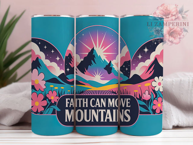 Inspirational Faith-Based Mountain Tumbler Wrap, Inspirational Quote Tumbler, 20oz Sublimation Design, Christian Mountain Tumbler, Faith Based Tumbler Wrap, Spiritual Tumbler PNG Sublimation Li Zamperini 