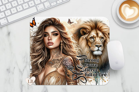 Inspirational Mouse Pad - Strong Woman Mousepad Sublimation Sublimation BijouBay 