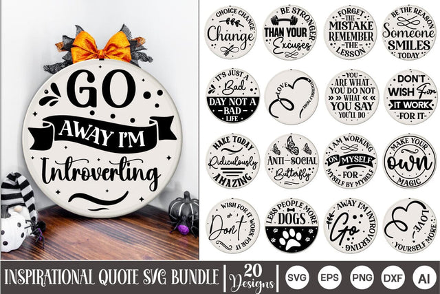 Inspirational Quote Svg Bundle, Inspirational Quote, Inspirational Quote Bundle SVG DesignPlante 503 