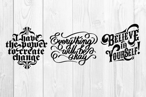 Inspirational quotes, lettering typography svg, dxf, eps SVG dadan_pm 
