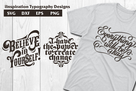 Inspirational quotes, lettering typography svg, dxf, eps SVG dadan_pm 