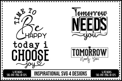 Inspirational Quotes Svg 4 Designs SVG shah alam 