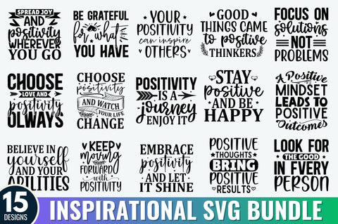 Inspirational Quotes SVG Bundle SVG Regulrcrative 