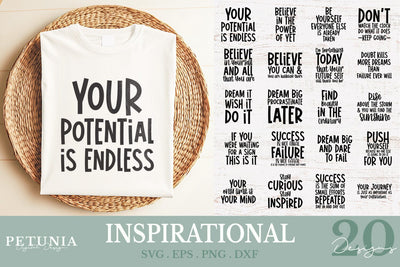 Inspirational Quotes SVG | Motivational SVG SVG Petunia Digital Design 