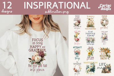 Inspirational Shirt Sublimation Bundle Sublimation Carla C Designs 