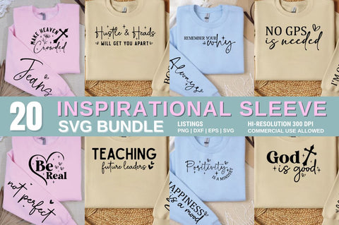 Inspirational sleeve SVG Design Bundle SVG Designangry 