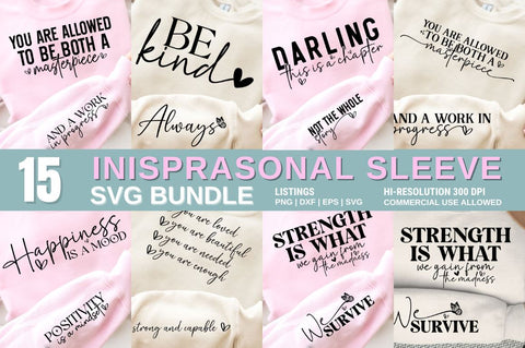 Inspirational sleeve SVG Design Bundle SVG Designangry 