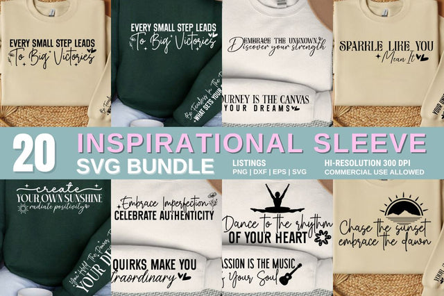 Inspirational Sleeve SVG Design Bundle SVG Designangry 