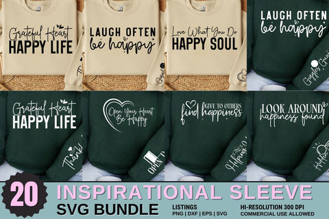 Inspirational Sleeve SVG Design Bundle SVG Designangry 