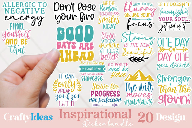 Inspirational Sticker Bundle SVG Crafty Ideas 