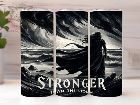Inspirational Stormy Beach Tumbler, Stormy Beach Tumbler, Inspirational Quote, 20oz Wrap, Resilience Theme, Ocean Sublimation, Motivational Drinkware, Nature Gift Sublimation Lara' s Designs 