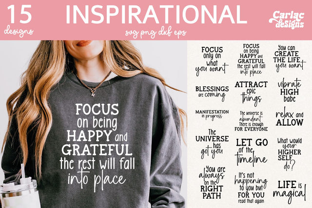 Inspirational Sublimation and Cut File SVG Carla C Designs 