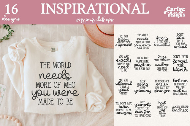 Inspirational Sublimation and Cut File SVG Carla C Designs 
