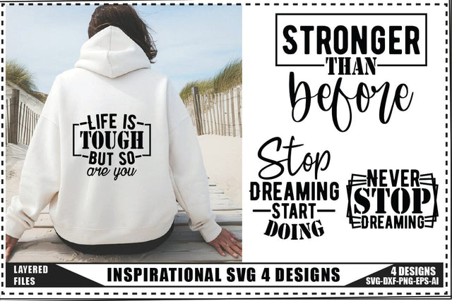 Inspirational Svg 4 Designs, Inspirational Quotes Svg SVG shah alam 