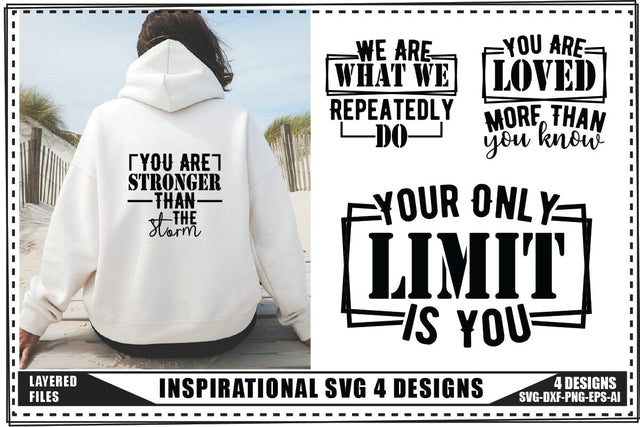 Inspirational Svg 4 Designs, Inspirational Quotes Svg SVG shah alam 