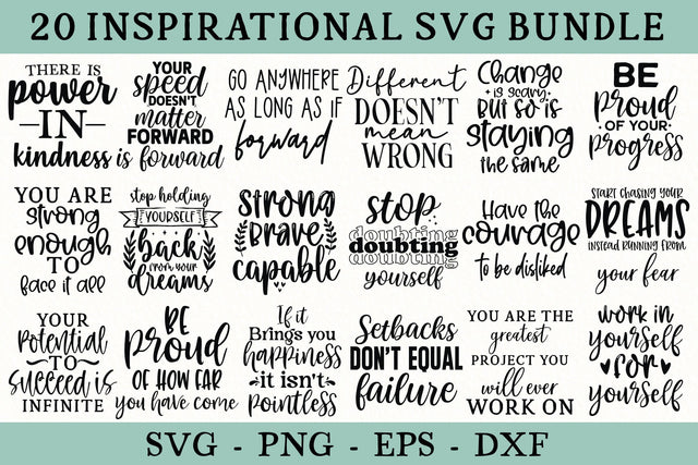 Inspirational SVG Bundle SVG Crafty Ideas 