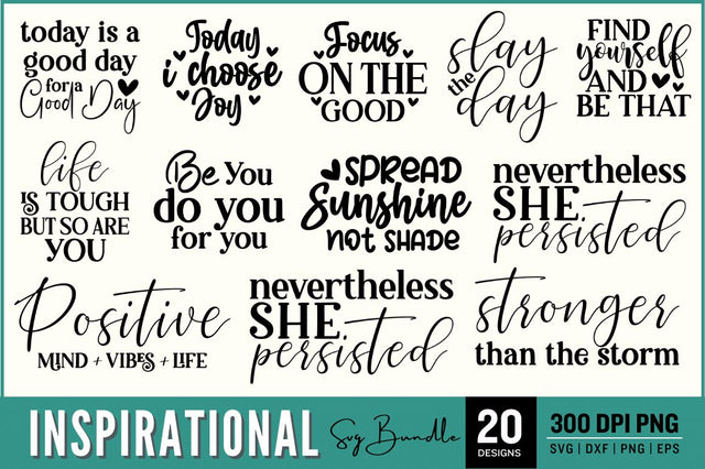Inspirational SVG Bundle SVG Designangry 