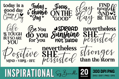 Inspirational SVG Bundle SVG Designangry 