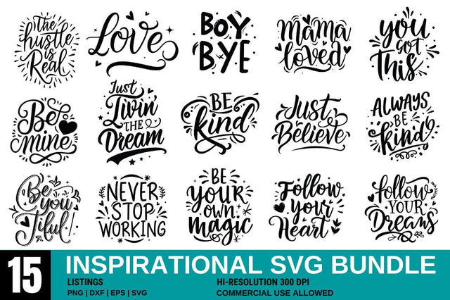 Inspirational SVG Bundle SVG Designangry 