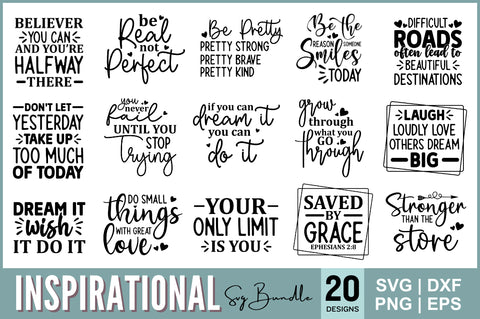 Inspirational svg bundle SVG Designangry 
