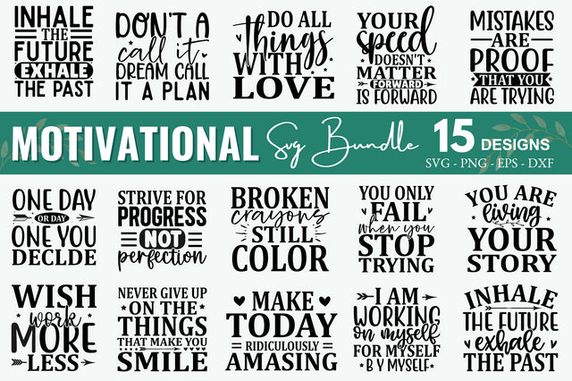 Inspirational Svg Bundle SVG Regulrcrative 