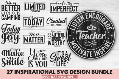 Inspirational Svg Design Bundle SVG Rupkotha 