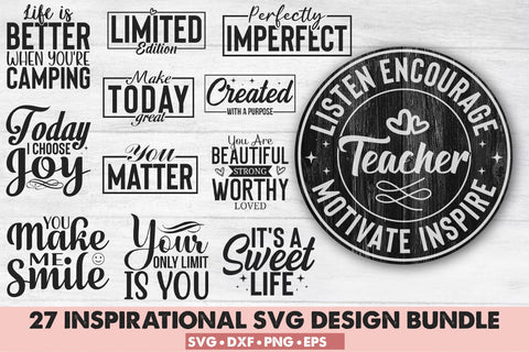 Inspirational Svg Design Bundle SVG Rupkotha 