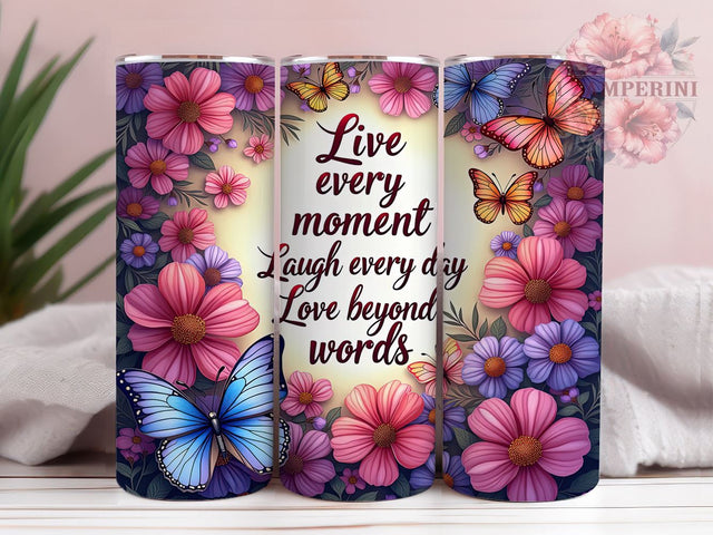 Inspirational Tumbler, Live Laugh Love Mug, Motivational Drinkware, Sublimation Wrap, Everyday Joy, Positive Quotes Gift, Funny Sayings Tumbler Sublimation Li Zamperini 
