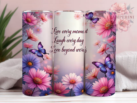 Inspirational Tumbler, Live Laugh Love Mug, Motivational Drinkware, Sublimation Wrap, Everyday Joy, Positive Quotes Gift, Funny Sayings Tumbler Sublimation Li Zamperini 