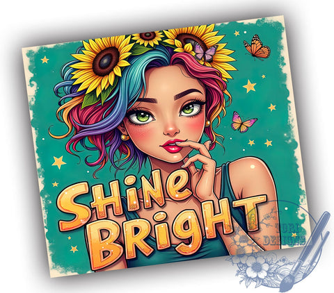 Inspirational Tumbler, Self-Love Design, Sublimation Wrap, Positive Quotes, Motivational Gifts, 20oz Tumbler, Digital Download Sublimation ToriDesigns 