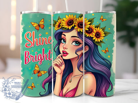 Inspirational Tumbler, Self-Love Design, Sublimation Wrap, Positive Quotes, Motivational Gifts, 20oz Tumbler, Digital Download Sublimation ToriDesigns 