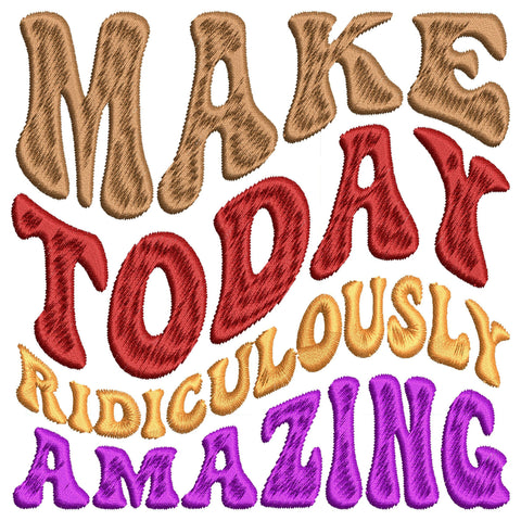 Inspirational Wavy Embroidery Designs Bundle - 15 Designs, Inspirational Sayings Embroidery, Inspirational Quotes Embroidery Files Embroidery/Applique DESIGNS HappyDesignStudio 