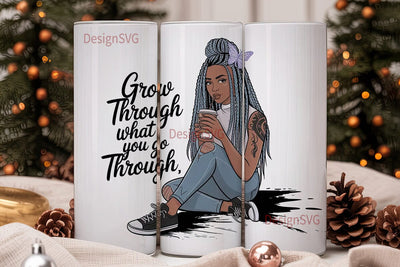Inspirational Woman Tumbler Wrap Sublimation DesignSVG 