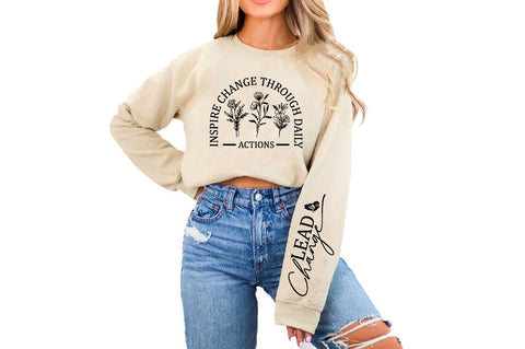 Inspire Change Through Daily Actions SVG Sleeve Design SVG Designangry 