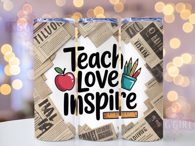 Inspiring Teaching Quote 20oz Tumbler, Inspirational Wrap, Sublimation Gift, Educator Mug, 20oz Tumbler Design, Teaching Quote, Classroom Theme Sublimation SvggirlplusArt 