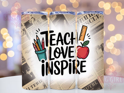 Inspiring Teaching Quote 20oz Tumbler, Inspirational Wrap, Sublimation Gift, Educator Mug, 20oz Tumbler Design, Teaching Quote, Classroom Theme Sublimation SvggirlplusArt 