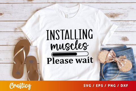 Installing muscles please wait SVG Design SVG Designangry 