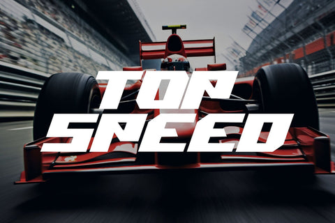 Instink Burner - Arrow Racing Display font Font Mozzatype 
