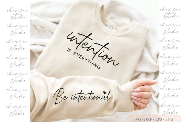 Intention is everything Be Intentional Svg, Boho Self Love Svg SVG Chamsae Studio 